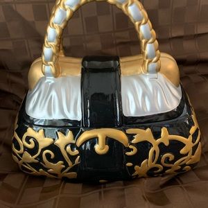 David’s Cookies fancy purse cookie jar